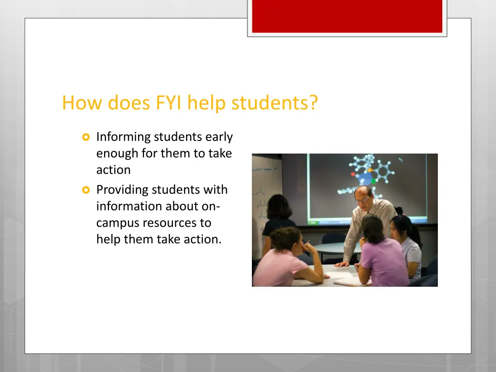 how does fyi help students