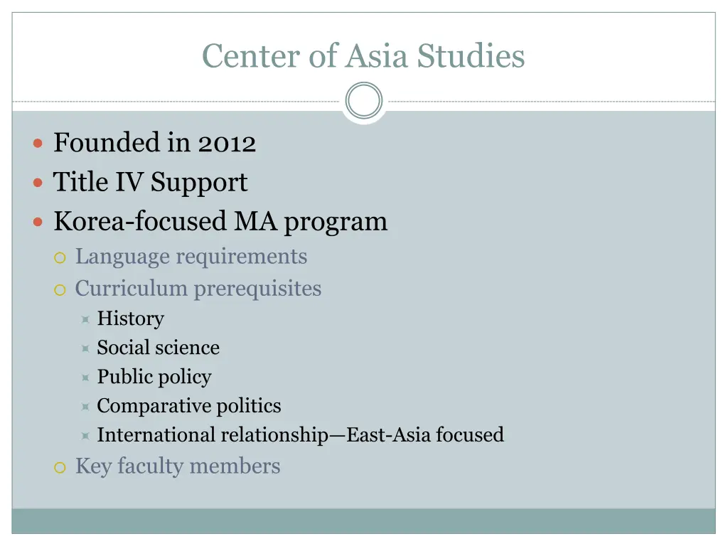 center of asia studies