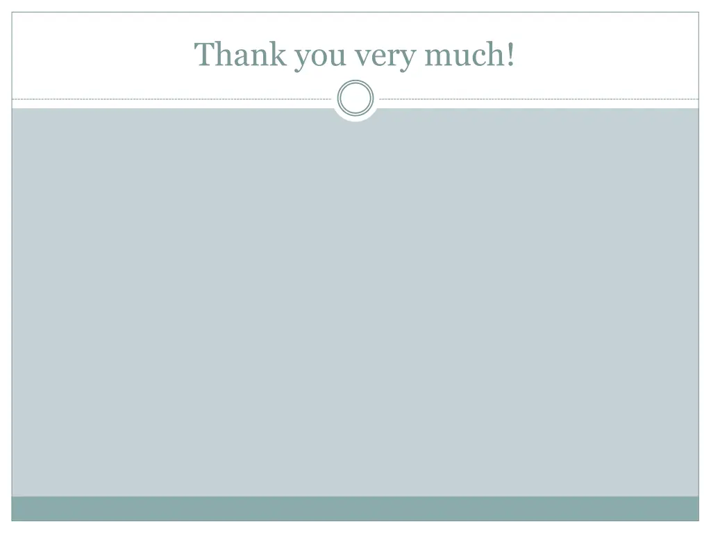 thank you very much
