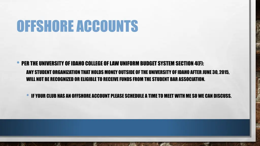 offshore accounts