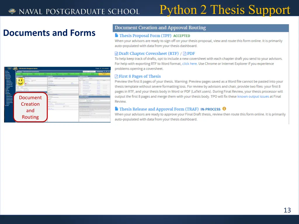 python 2 thesis support 13