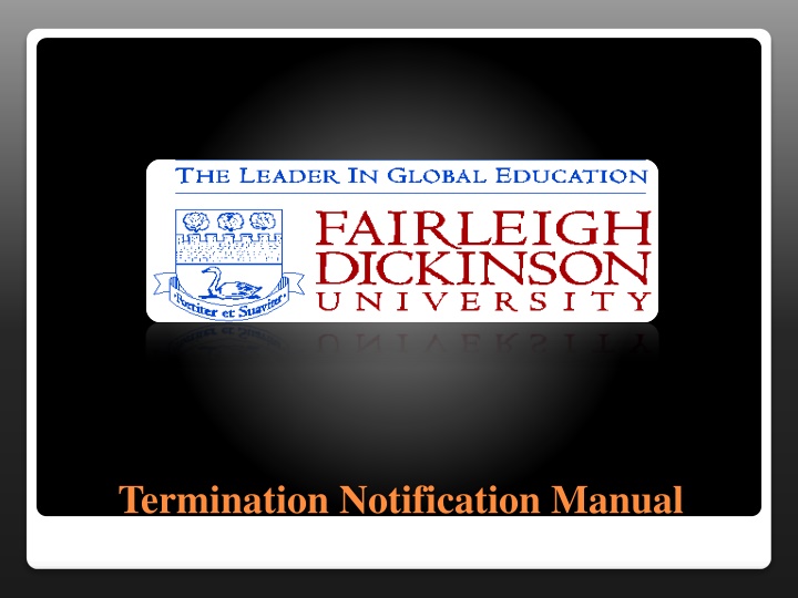 termination notification manual