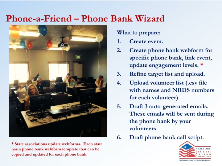 phone a friend phone bank wizard