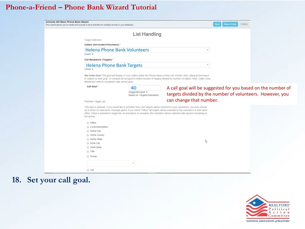 phone a friend phone bank wizard tutorial 10