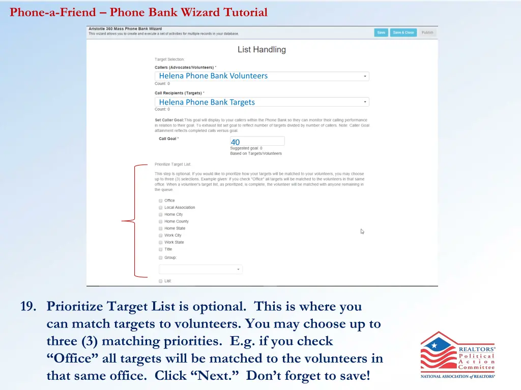 phone a friend phone bank wizard tutorial 11
