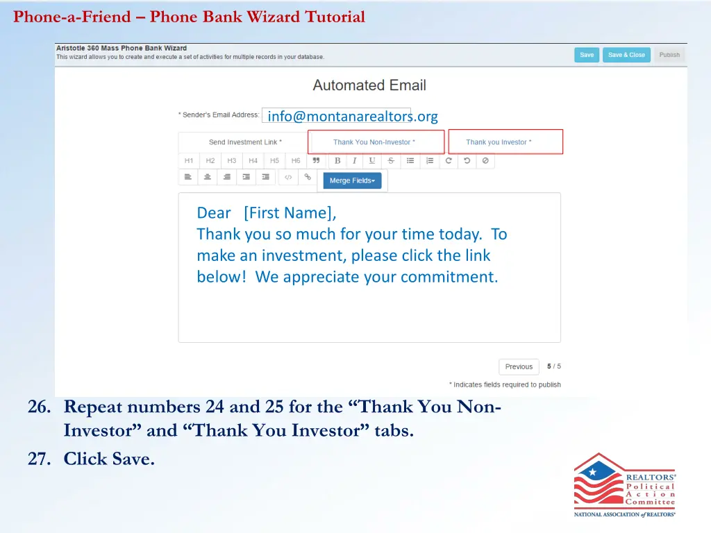 phone a friend phone bank wizard tutorial 16