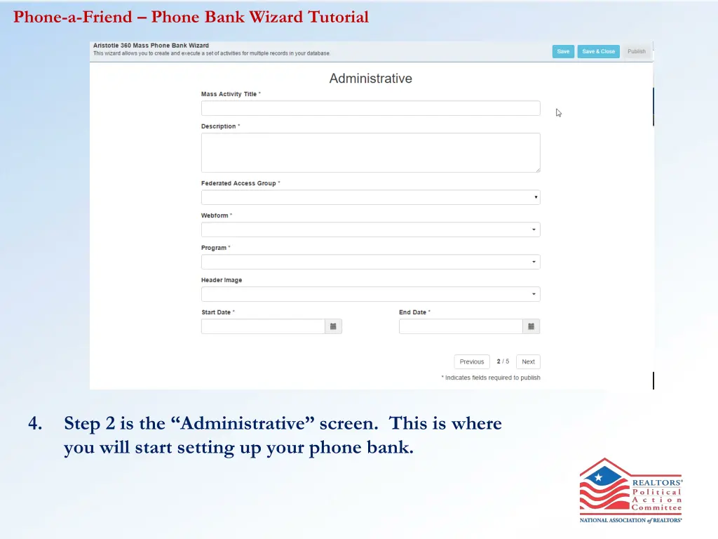 phone a friend phone bank wizard tutorial 2