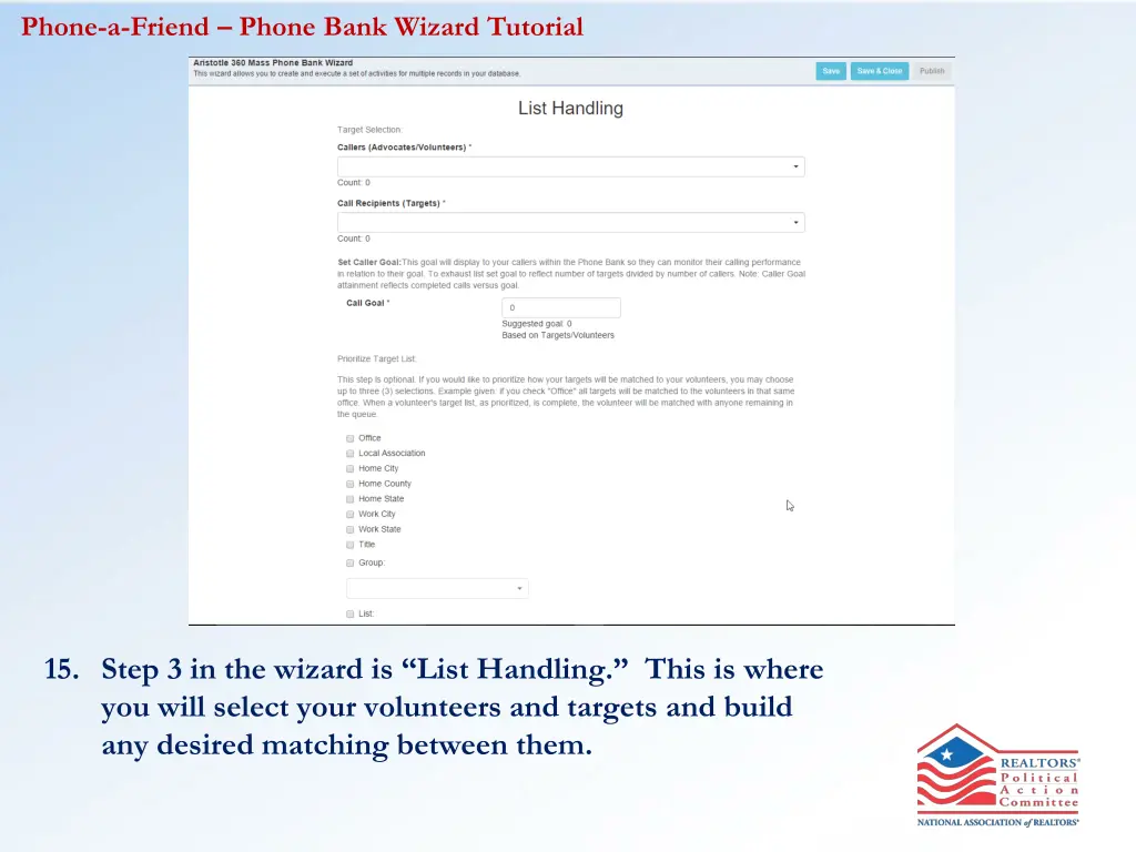 phone a friend phone bank wizard tutorial 8