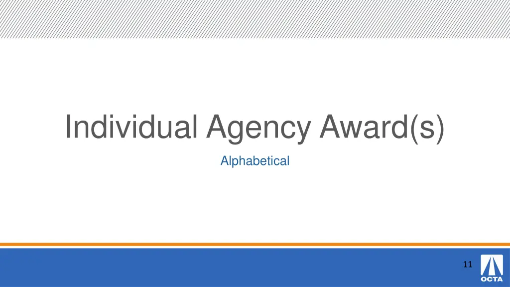 individual agency award s