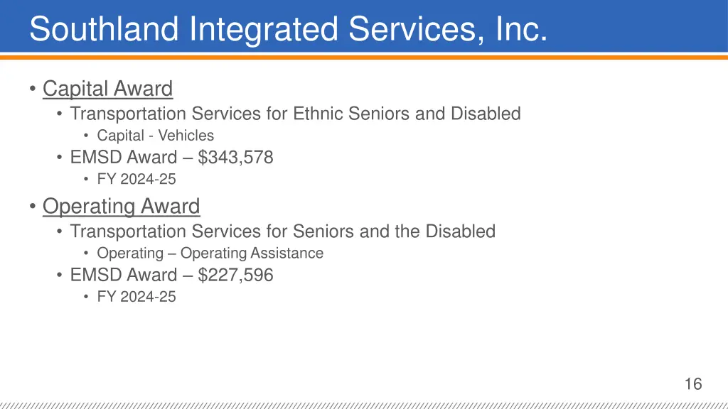 southland integrated services inc