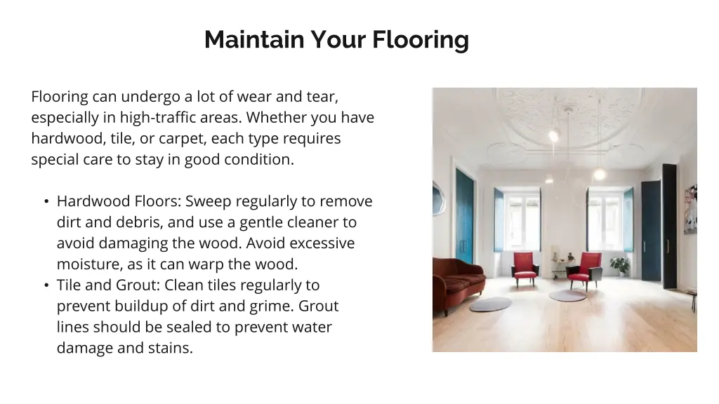 maintain your flooring