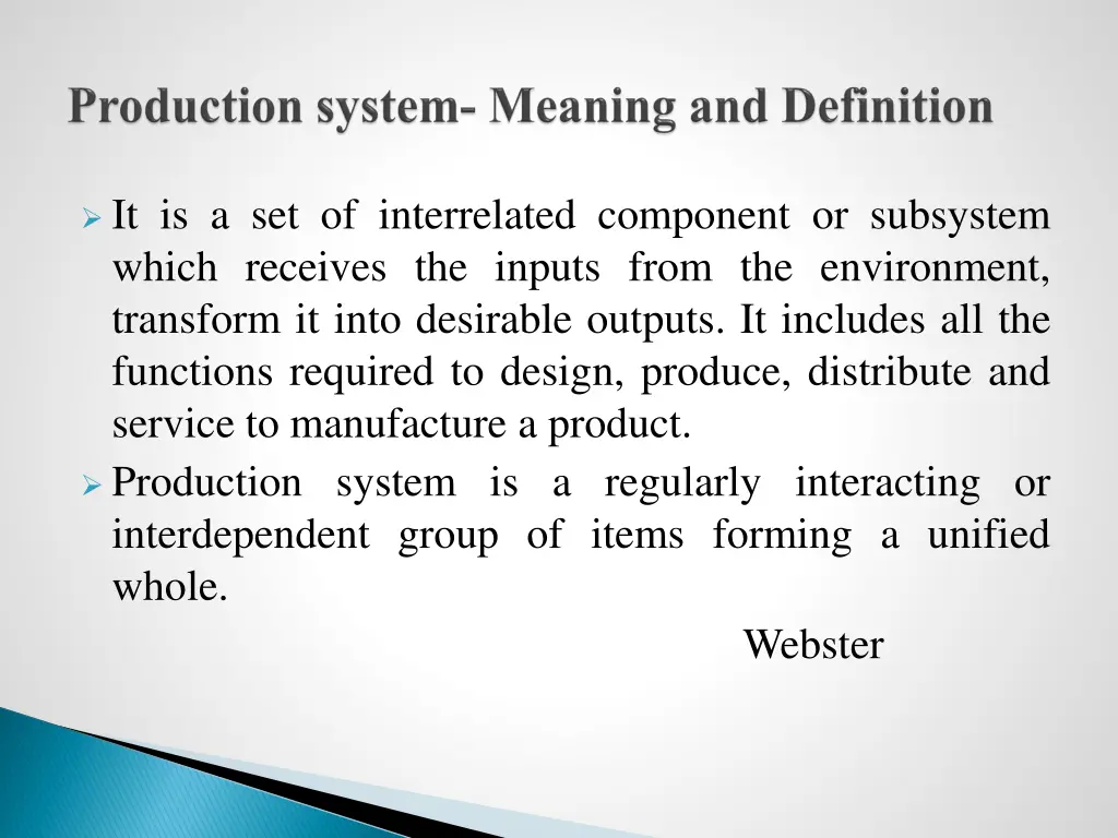 it is a set of interrelated component