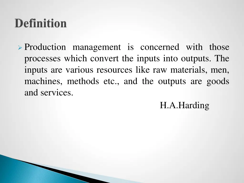 production management is concerned with those