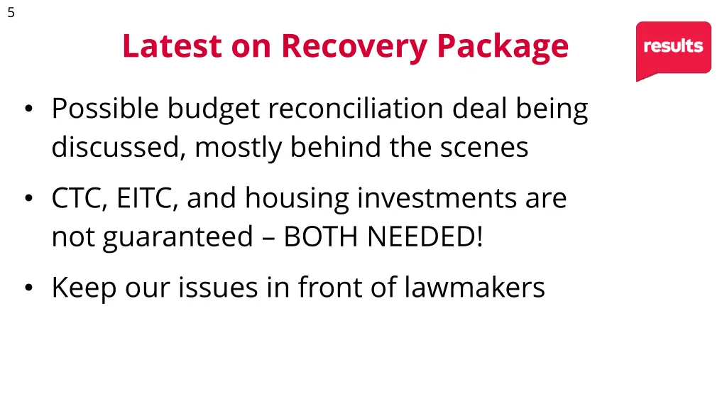 possible budget reconciliation deal being