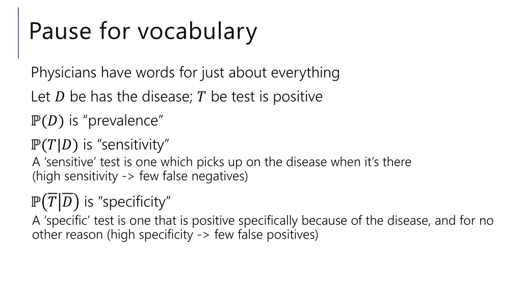 pause for vocabulary