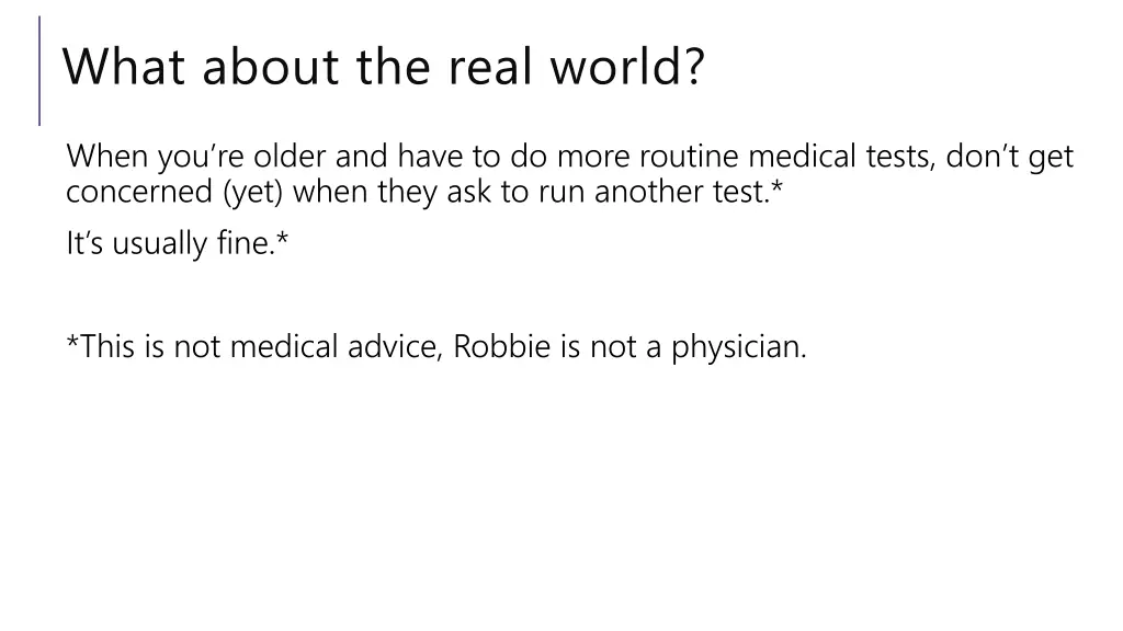 what about the real world
