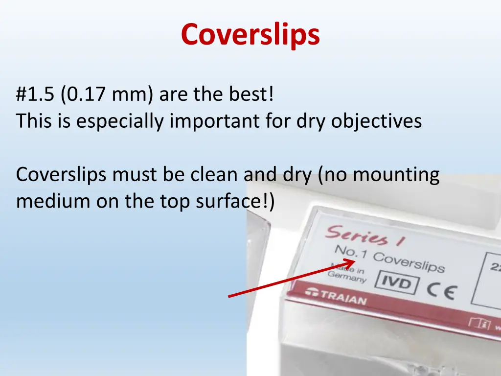 coverslips