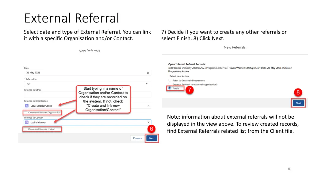 external referral