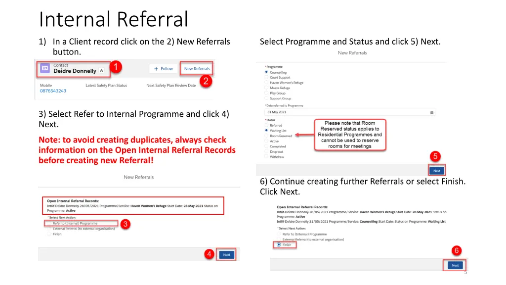 internal referral
