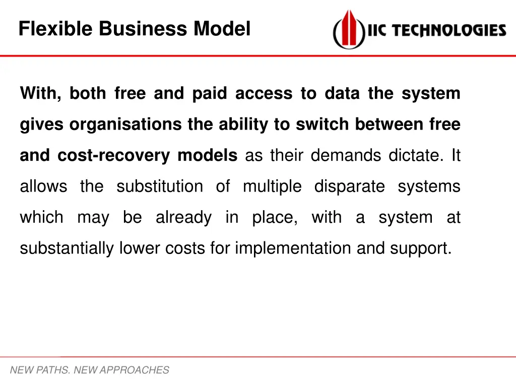 flexible business model