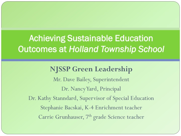achieving sustainable education achieving