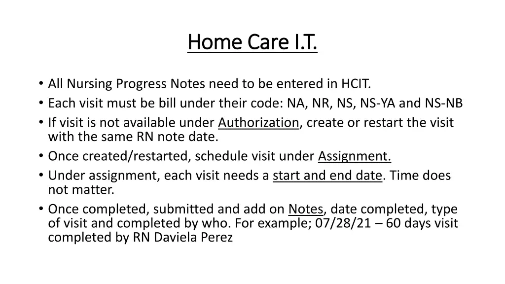 home care i t home care i t