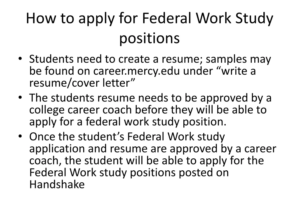 how to apply for federal work study positions 1