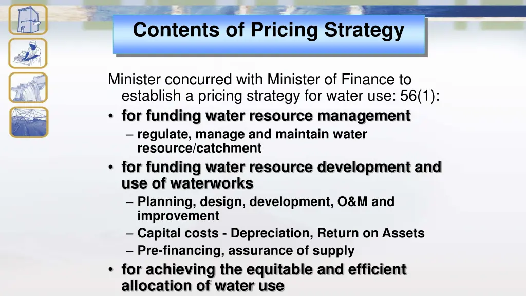 contents of pricing strategy