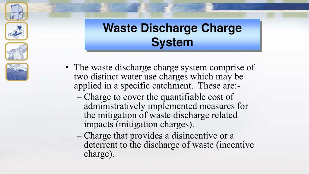 waste discharge charge system