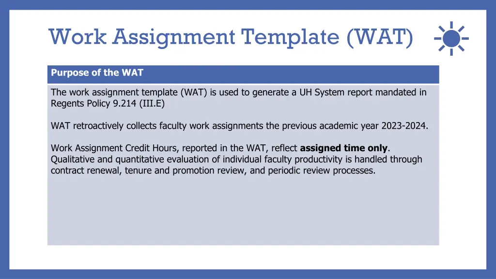 work assignment template wat