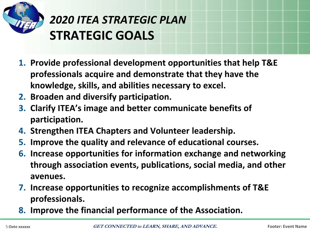 2020 itea strategic plan strategic goals