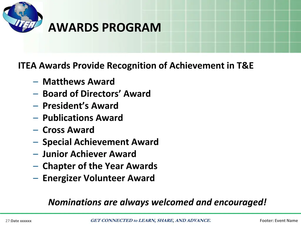 awards program