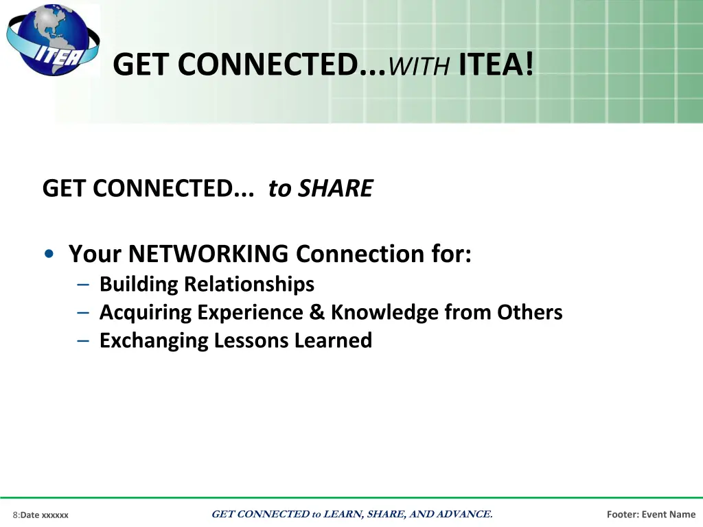 get connected with itea 2