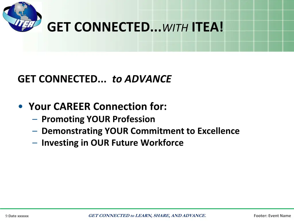 get connected with itea 3