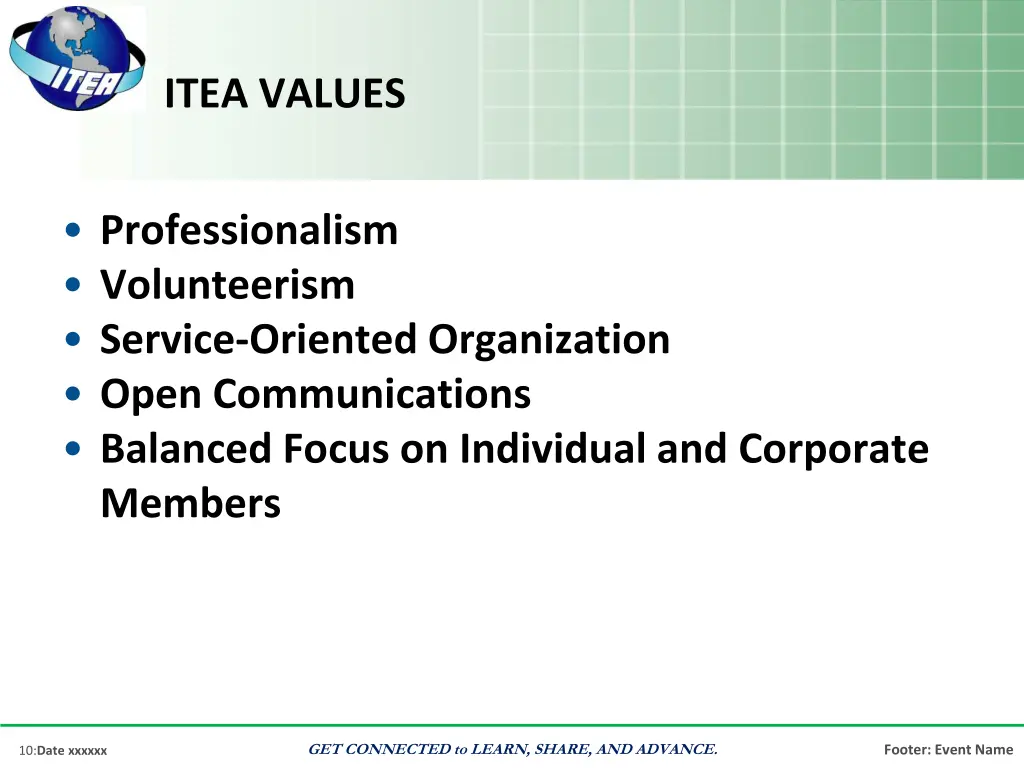 itea values