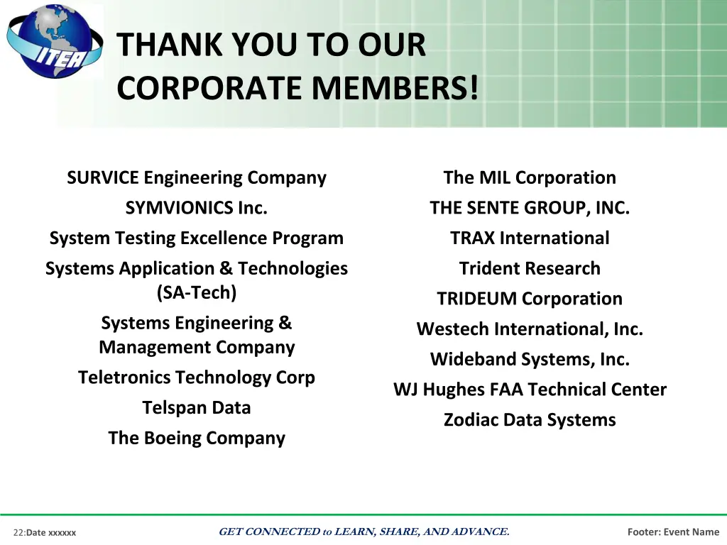 thank you to our corporate members 3