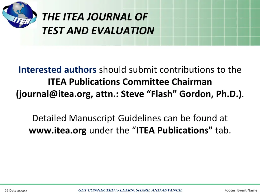 the itea journal of test and evaluation 1