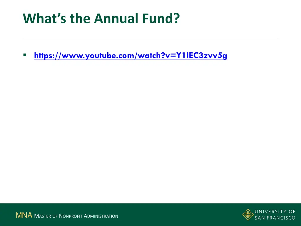 what s the annual fund