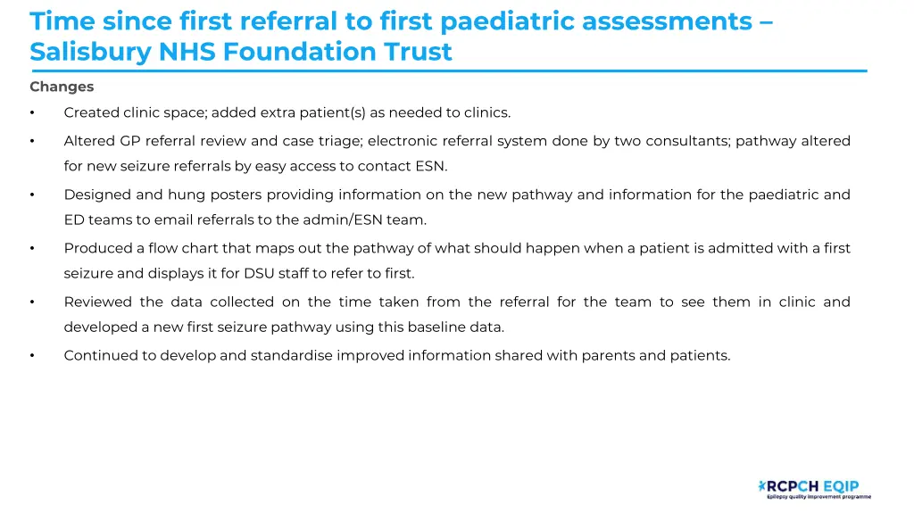 time since first referral to first paediatric 2