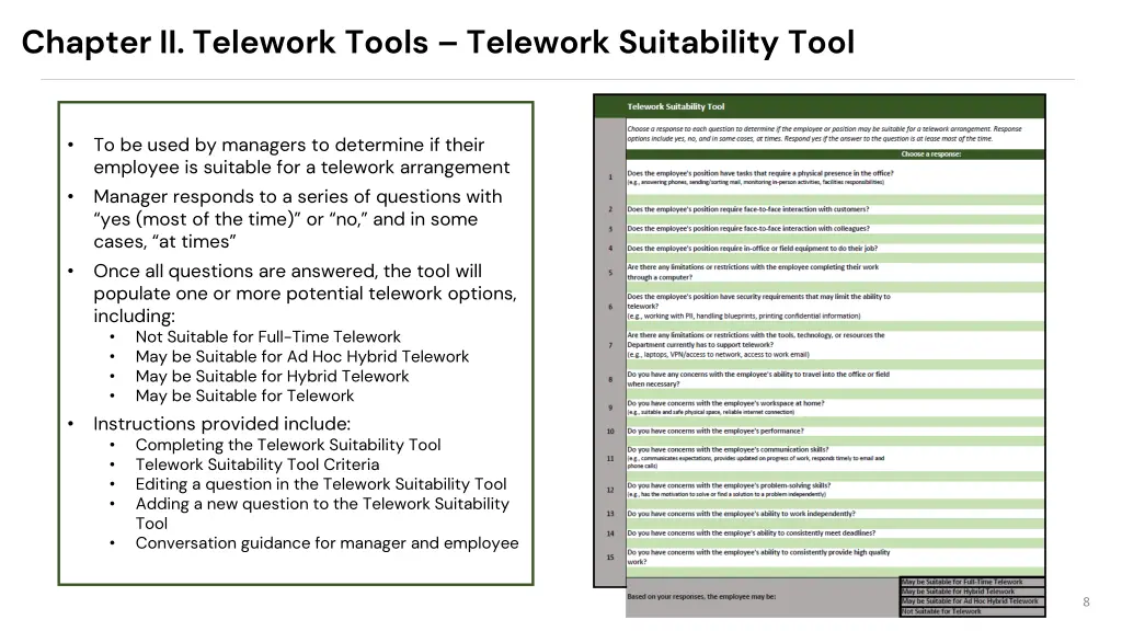 chapter ii telework tools telework suitability
