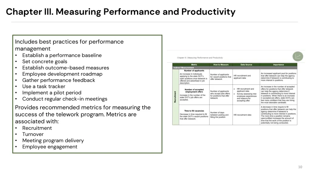 chapter iii measuring performance and productivity