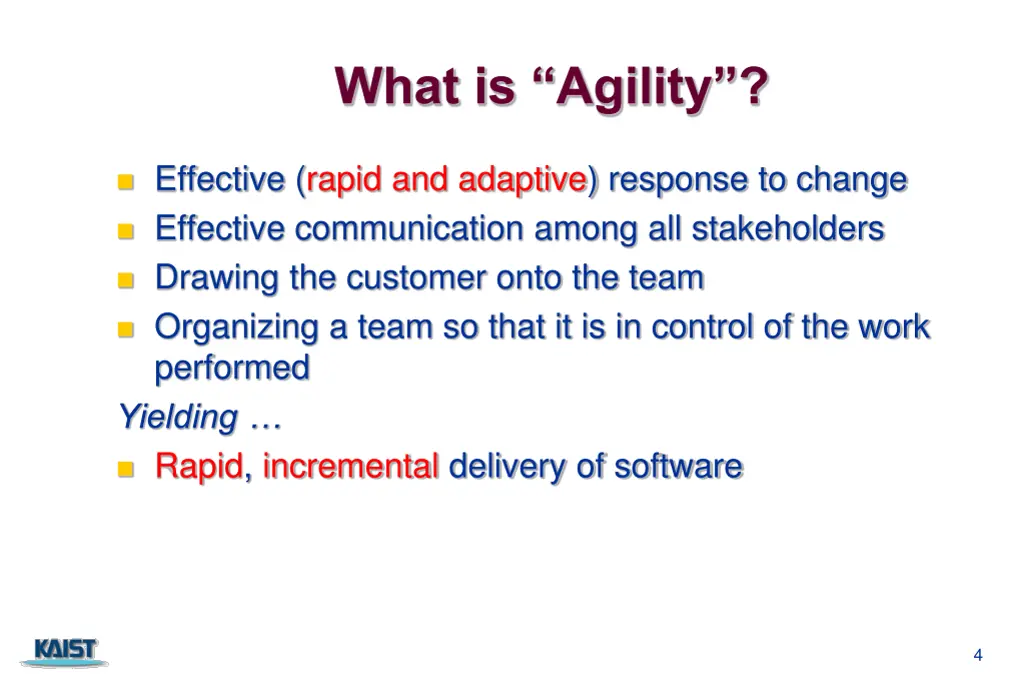 what is agility