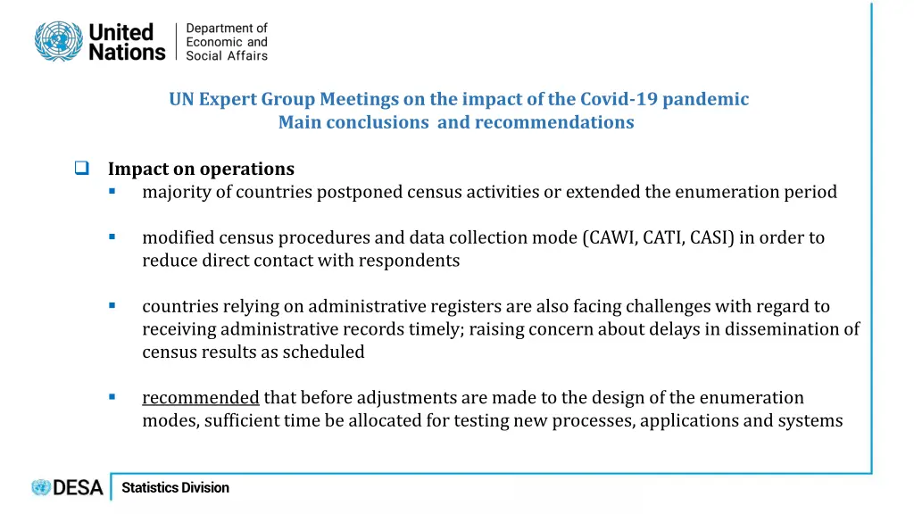 un expert group meetings on the impact
