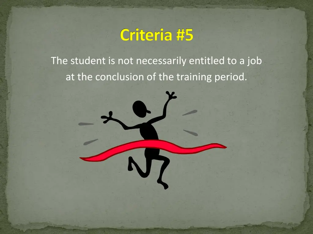 criteria 5