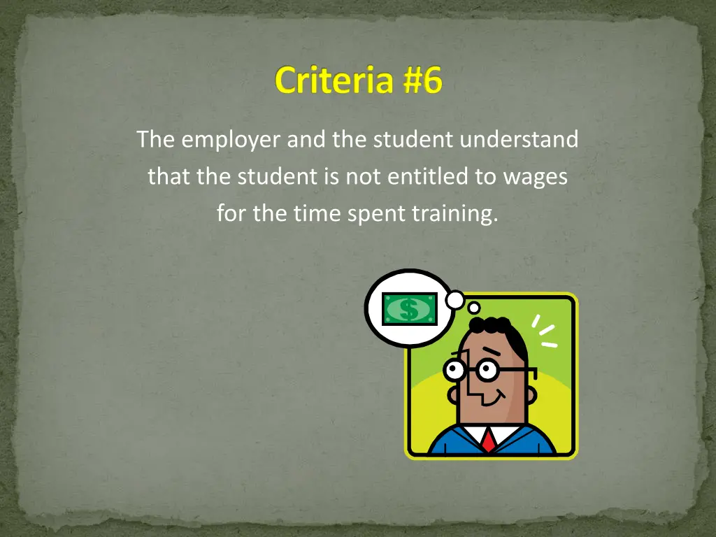 criteria 6