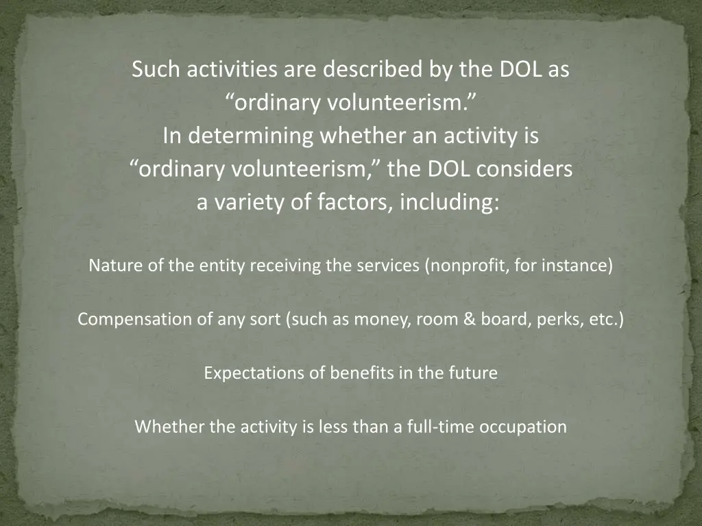 such activities are described