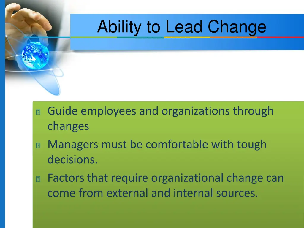 ability to lead change