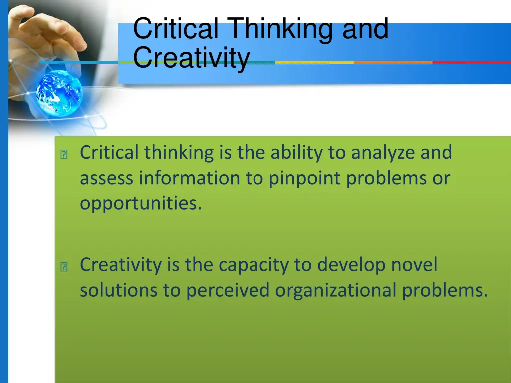 critical thinking and creativity