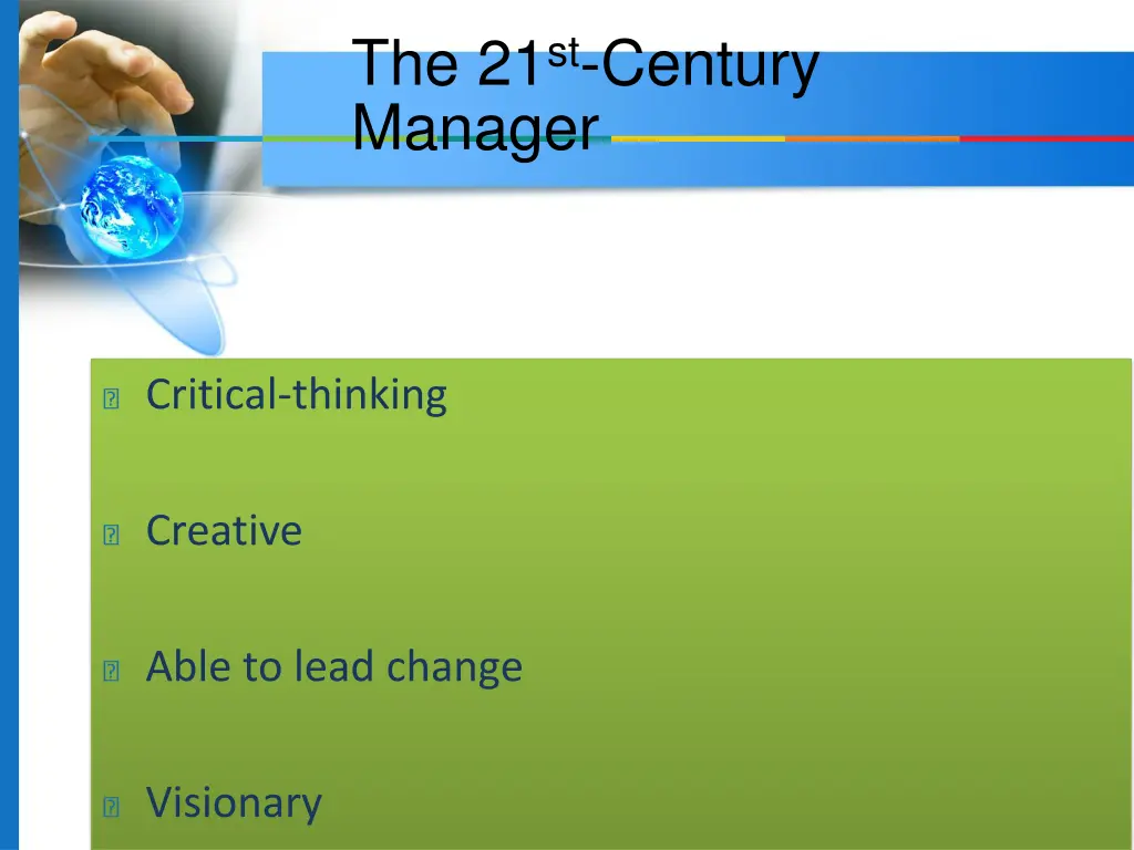 the 21 st century manager