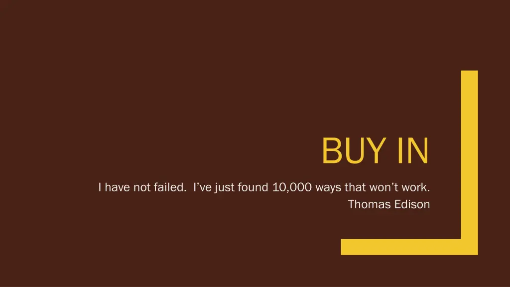 buy in